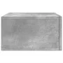Mesita de noche de pared color gris hormigón 35x35x20 cm de vidaXL, Taquillas y armarios de almacenamiento - Ref: Foro24-8298...