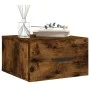 Wall bedside tables 2 pcs smoked oak color 35x35x20 cm by vidaXL, Lockers and storage cabinets - Ref: Foro24-829847, Price: 4...