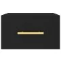 Black wall-mounted bedside table 35x35x20 cm by vidaXL, Lockers and storage cabinets - Ref: Foro24-829790, Price: 41,43 €, Di...