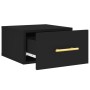 Black wall-mounted bedside table 35x35x20 cm by vidaXL, Lockers and storage cabinets - Ref: Foro24-829790, Price: 42,20 €, Di...
