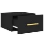 Black wall-mounted bedside table 35x35x20 cm by vidaXL, Lockers and storage cabinets - Ref: Foro24-829790, Price: 41,43 €, Di...
