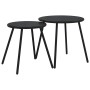 Juego de muebles de jardín con cojines 5 piezas acero negro