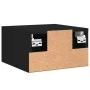 Schwarzer Wand-Nachttisch 35x35x20 cm von vidaXL, Schließfächer und Lagerschränke - Ref: Foro24-829790, Preis: 41,43 €, Rabat...
