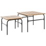 Juego de muebles de jardín con cojines 5 piezas acero negro