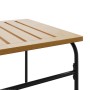 Juego de muebles de jardín con cojines 5 piezas acero negro