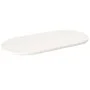Ovale Tischplatte aus massivem weißem Kiefernholz, 110 x 55 x 2,5 cm von vidaXL, Tischplatten - Ref: Foro24-824366, Preis: 78...