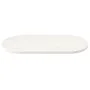 Ovale Tischplatte aus massivem weißem Kiefernholz, 110 x 55 x 2,5 cm von vidaXL, Tischplatten - Ref: Foro24-824366, Preis: 78...
