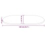 Oval table top solid white pine wood 110x55x2.5 cm by vidaXL, Table tops - Ref: Foro24-824366, Price: 76,97 €, Discount: %