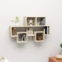 Autoförmiges Wandregal aus Eichenholz, 82 x 15 x 51 cm von vidaXL, Regale und Regale - Ref: Foro24-807253, Preis: 27,87 €, Ra...