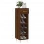 Brown oak engineered wood shoe rack 30x35x105 cm by vidaXL, Closets and storage - Ref: Foro24-829667, Price: 56,28 €, Discoun...