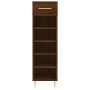 Brown oak engineered wood shoe rack 30x35x105 cm by vidaXL, Closets and storage - Ref: Foro24-829667, Price: 56,28 €, Discoun...