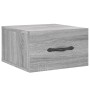 Sonoma grauer Wand-Nachttisch 35x35x20 cm von vidaXL, Schließfächer und Lagerschränke - Ref: Foro24-829816, Preis: 28,33 €, R...