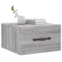 Wall-mounted bedside table in Sonoma grey color, 35x35x20 cm. by vidaXL, Lockers and storage cabinets - Ref: Foro24-829816, P...