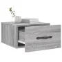 Wall-mounted bedside table in Sonoma grey color, 35x35x20 cm. by vidaXL, Lockers and storage cabinets - Ref: Foro24-829816, P...