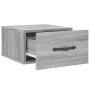 Sonoma grauer Wand-Nachttisch 35x35x20 cm von vidaXL, Schließfächer und Lagerschränke - Ref: Foro24-829816, Preis: 28,33 €, R...