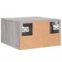 Wall-mounted bedside table in Sonoma grey color, 35x35x20 cm. by vidaXL, Lockers and storage cabinets - Ref: Foro24-829816, P...