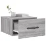 Mesitas de noche de pared 2 uds color gris Sonoma 35x35x20 cm de vidaXL, Taquillas y armarios de almacenamiento - Ref: Foro24...
