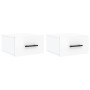 Wall bedside tables 2 pcs glossy white 35x35x20 cm by vidaXL, Lockers and storage cabinets - Ref: Foro24-829873, Price: 47,96...