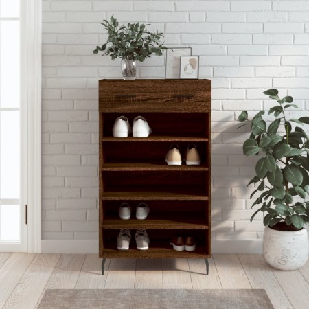 Brown oak engineered wood shoe rack 60x35x105 cm by vidaXL, Closets and storage - Ref: Foro24-829635, Price: 58,93 €, Discoun...