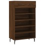 Brown oak engineered wood shoe rack 60x35x105 cm by vidaXL, Closets and storage - Ref: Foro24-829635, Price: 58,93 €, Discoun...