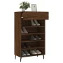 Brown oak engineered wood shoe rack 60x35x105 cm by vidaXL, Closets and storage - Ref: Foro24-829635, Price: 58,42 €, Discoun...