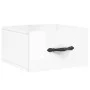 Glossy white wall bedside table 35x35x20 cm by vidaXL, Lockers and storage cabinets - Ref: Foro24-829808, Price: 21,76 €, Dis...