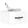 Glossy white wall bedside table 35x35x20 cm by vidaXL, Lockers and storage cabinets - Ref: Foro24-829808, Price: 21,76 €, Dis...