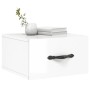 Glänzend weißer Wand-Nachttisch 35x35x20 cm von vidaXL, Schließfächer und Lagerschränke - Ref: Foro24-829808, Preis: 22,25 €,...