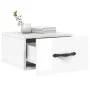 Glossy white wall bedside table 35x35x20 cm by vidaXL, Lockers and storage cabinets - Ref: Foro24-829808, Price: 21,76 €, Dis...