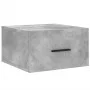 Wall-mounted bedside tables 2 units in concrete gray color 35x35x20 cm by vidaXL, Lockers and storage cabinets - Ref: Foro24-...
