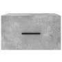 Wall-mounted bedside tables 2 units in concrete gray color 35x35x20 cm by vidaXL, Lockers and storage cabinets - Ref: Foro24-...