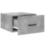 Wall-mounted bedside tables 2 units in concrete gray color 35x35x20 cm by vidaXL, Lockers and storage cabinets - Ref: Foro24-...