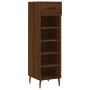 Zapatero madera de ingeniería roble marrón 30x35x105 cm de vidaXL, Armarios y almacenamiento - Ref: Foro24-829699, Precio: 45...