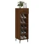 Brown oak engineered wood shoe rack 30x35x105 cm by vidaXL, Closets and storage - Ref: Foro24-829699, Price: 45,35 €, Discoun...