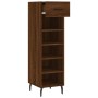 Zapatero madera de ingeniería roble marrón 30x35x105 cm de vidaXL, Armarios y almacenamiento - Ref: Foro24-829699, Precio: 45...
