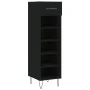 Zapatero madera de ingeniería negro 30x35x105 cm de vidaXL, Armarios y almacenamiento - Ref: Foro24-829669, Precio: 42,04 €, ...