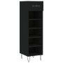 Zapatero madera de ingeniería negro 30x35x105 cm de vidaXL, Armarios y almacenamiento - Ref: Foro24-829669, Precio: 42,42 €, ...