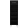 Zapatero madera de ingeniería negro 30x35x105 cm de vidaXL, Armarios y almacenamiento - Ref: Foro24-829669, Precio: 42,04 €, ...