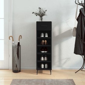 Zapatero madera de ingeniería negro 30x35x105 cm de vidaXL, Armarios y almacenamiento - Ref: Foro24-829693, Precio: 61,60 €, ...