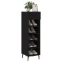 Schwarzes Schuhregal aus Holzwerkstoff, 30 x 35 x 105 cm von vidaXL, Schränke und Lagerung - Ref: Foro24-829693, Preis: 61,60...