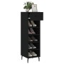 Schwarzes Schuhregal aus Holzwerkstoff, 30 x 35 x 105 cm von vidaXL, Schränke und Lagerung - Ref: Foro24-829693, Preis: 61,60...
