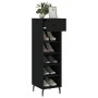 Zapatero madera de ingeniería negro 30x35x105 cm de vidaXL, Armarios y almacenamiento - Ref: Foro24-829693, Precio: 60,85 €, ...