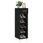Schwarzes Schuhregal aus Holzwerkstoff, 30 x 35 x 105 cm von vidaXL, Schränke und Lagerung - Ref: Foro24-829661, Preis: 48,51...