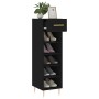 Black engineered wood shoe rack 30x35x105 cm by vidaXL, Closets and storage - Ref: Foro24-829661, Price: 48,51 €, Discount: %