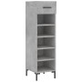 Concrete gray engineered wood shoe rack 30x35x105 cm by vidaXL, Closets and storage - Ref: Foro24-829680, Price: 71,95 €, Dis...
