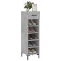 Betongraues Schuhregal aus Holzwerkstoff, 30 x 35 x 105 cm von vidaXL, Schränke und Lagerung - Ref: Foro24-829680, Preis: 71,...