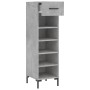 Concrete gray engineered wood shoe rack 30x35x105 cm by vidaXL, Closets and storage - Ref: Foro24-829680, Price: 71,95 €, Dis...