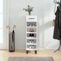 White engineered wood shoe rack 30x35x105 cm by vidaXL, Closets and storage - Ref: Foro24-829700, Price: 63,34 €, Discount: %
