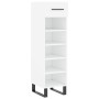 White engineered wood shoe rack 30x35x105 cm by vidaXL, Closets and storage - Ref: Foro24-829700, Price: 63,34 €, Discount: %