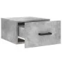 Betongrauer Wand-Nachttisch 35x35x20 cm von vidaXL, Schließfächer und Lagerschränke - Ref: Foro24-829828, Preis: 28,47 €, Rab...